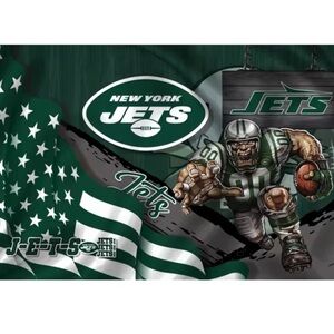 New York Jets Football Flag 3x5 Feet Grommets Fast Same Day Shipping